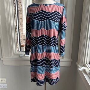 BCBG Max Azria striped stretchy dress in medium